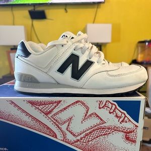 White 574 New Balance